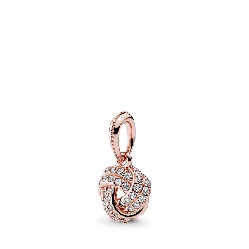 Pandora Rose™ Sparkling Love Knot Pendant Egypt CW8630795